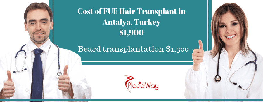 Cost of FUE Hair Transplant in Antalya, Turkey